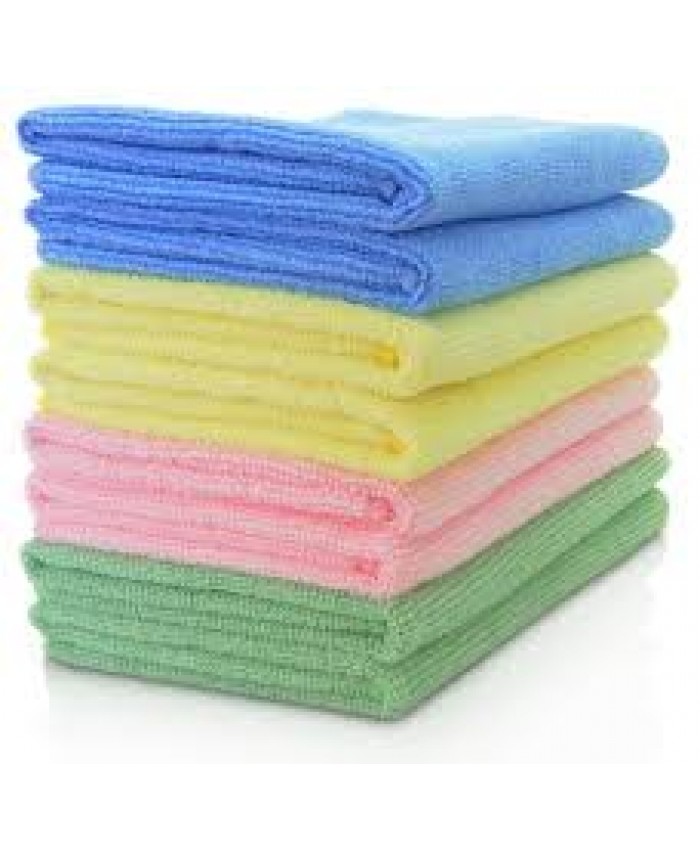 Professional Microfibre Cleaning Cloths Yellow 40 x 40cm